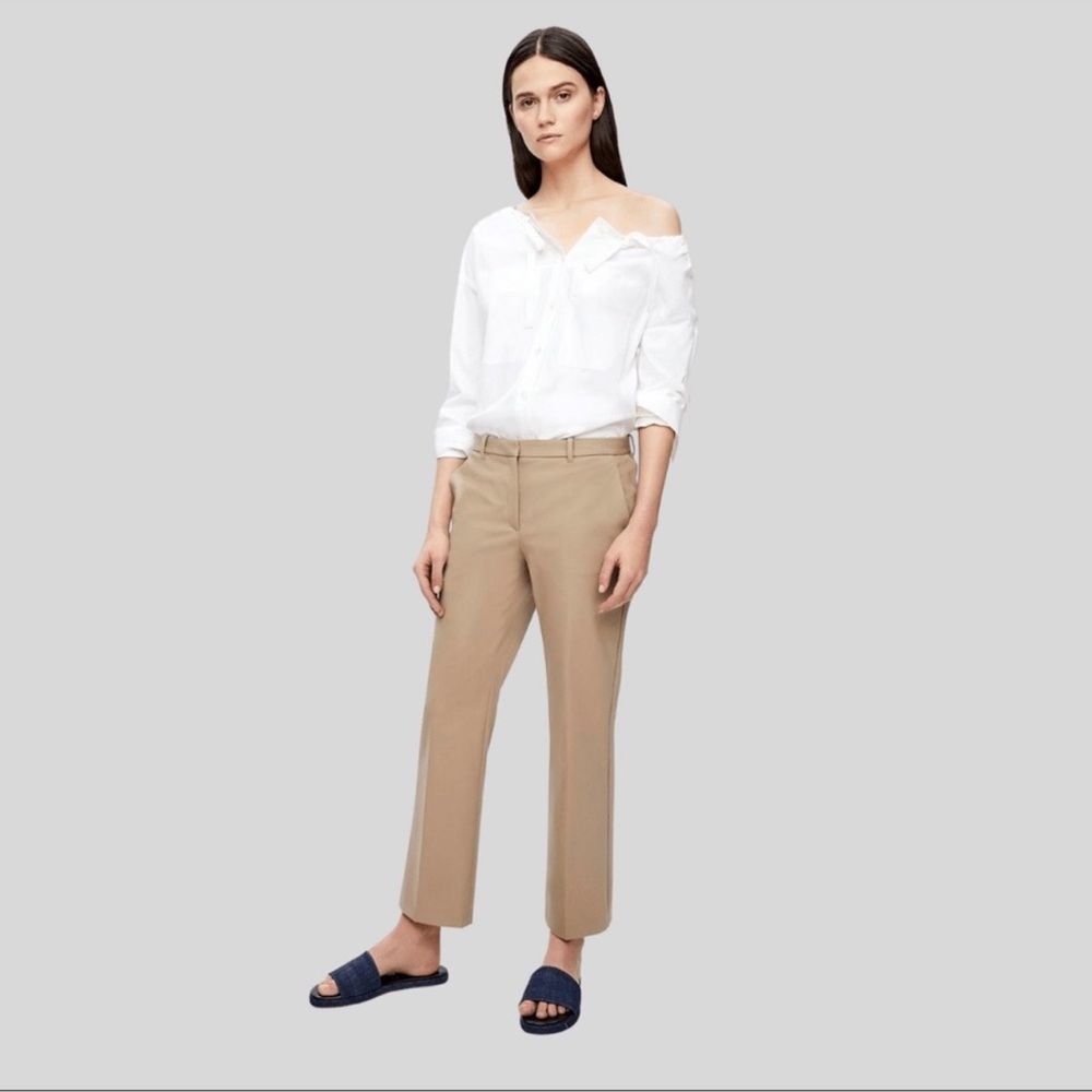 Theory “Magena” White Off-Shoulder Women's Top